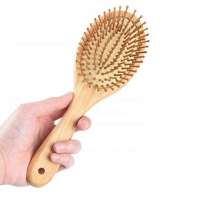 Scalp Massage Anti static Comb Wooden Hair Brush With Air Cushion