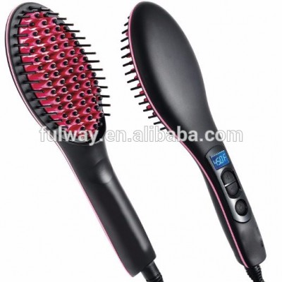 Hot PTC Fast Heater Ceramic Hair Straightener Brush